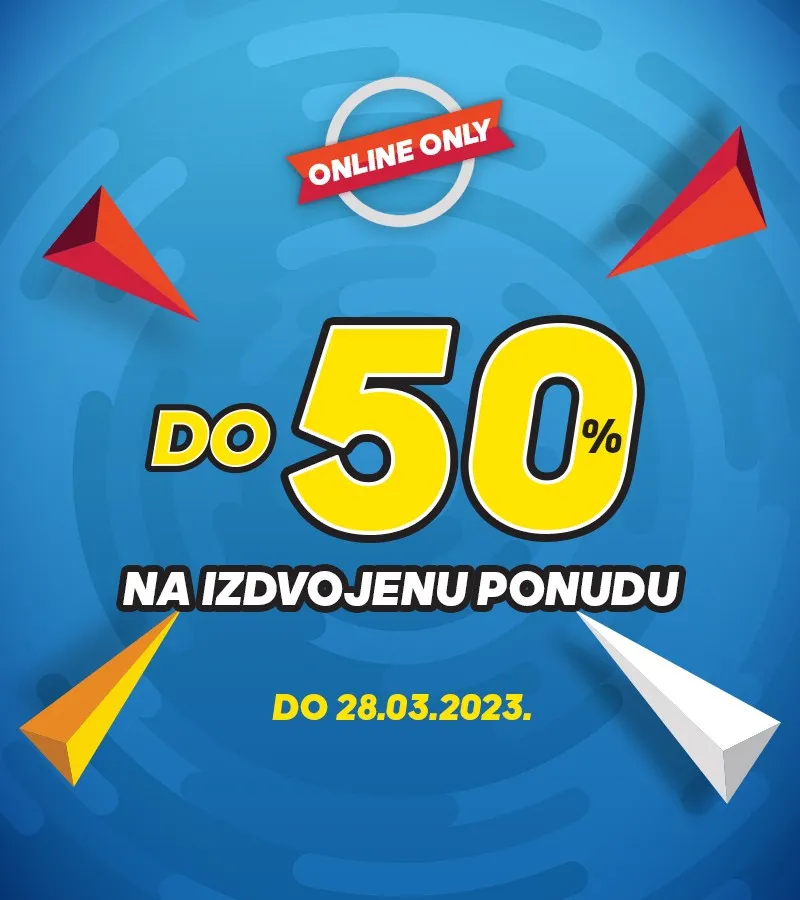 Do 50% na izdvojenu ponudu