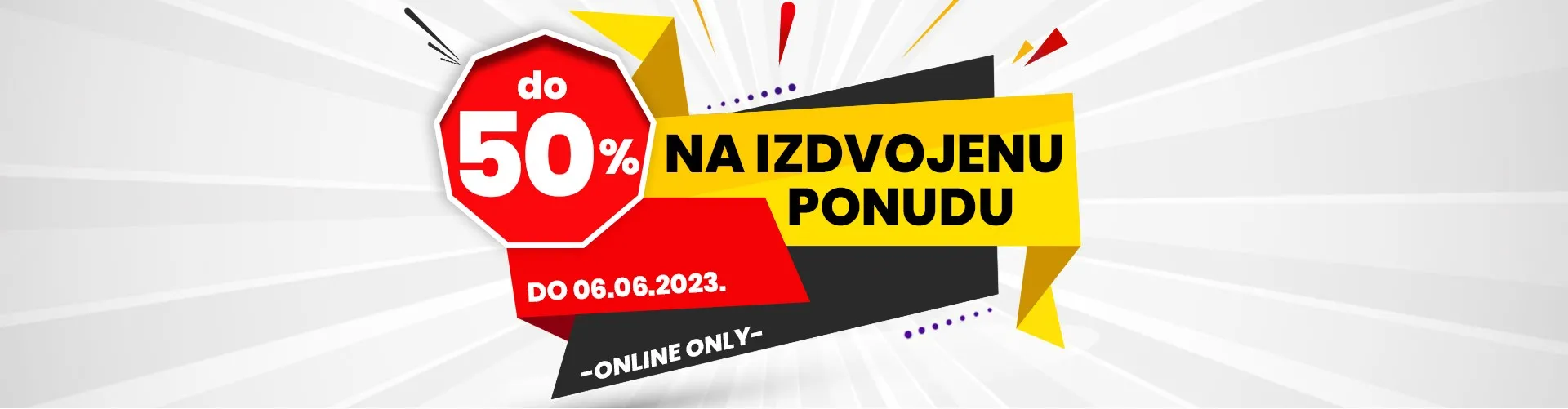 Do 50% na izdvojenu ponudu