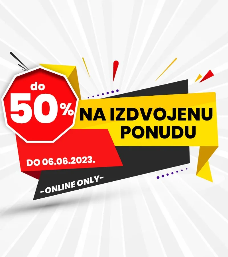 Do 50% na izdvojenu ponudu