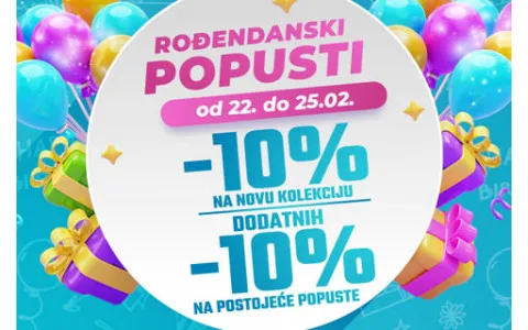ROĐENDANSKI POPUSTI U SPORT REALITY PRODAVNICAMA