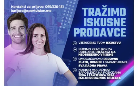 OGLAS ZA POSAO - Podgorica