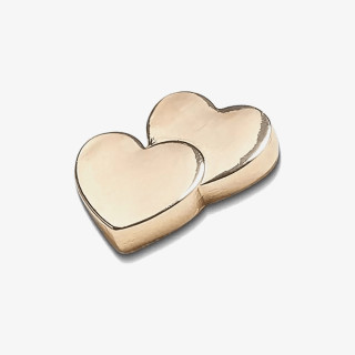 Crocs GOLD DOUBLE HEART 