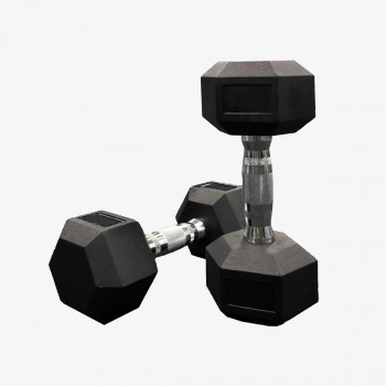 Lonsdale RUBBER HEX DUMBBELLS 