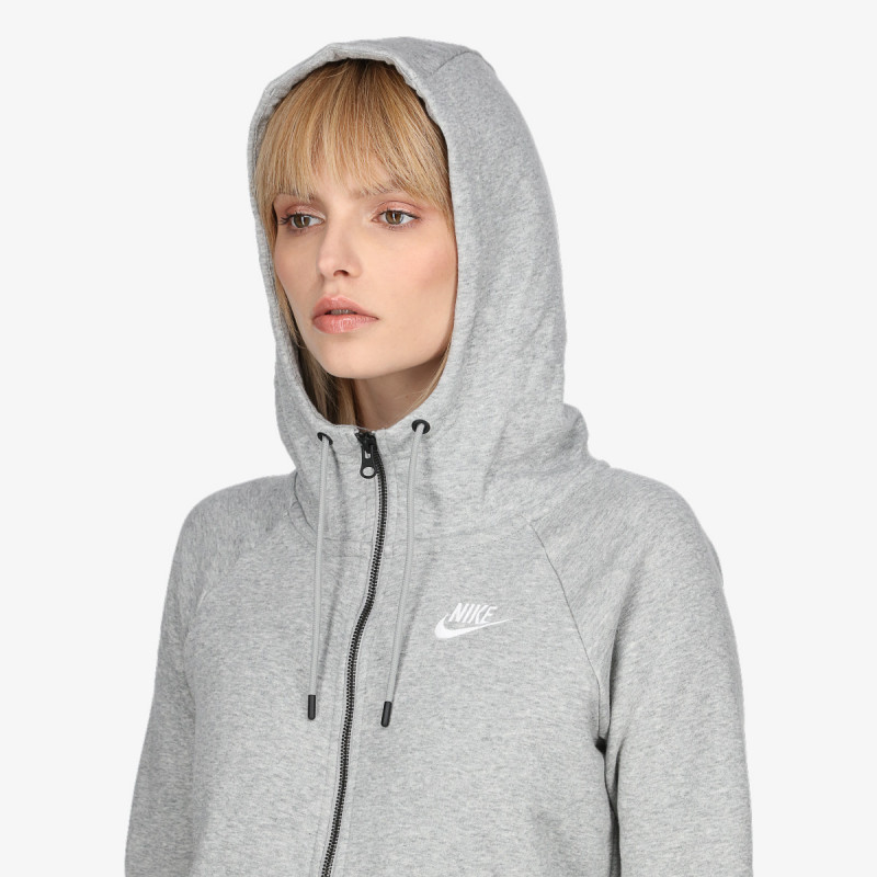 w nsw essntl hoodie fz flc