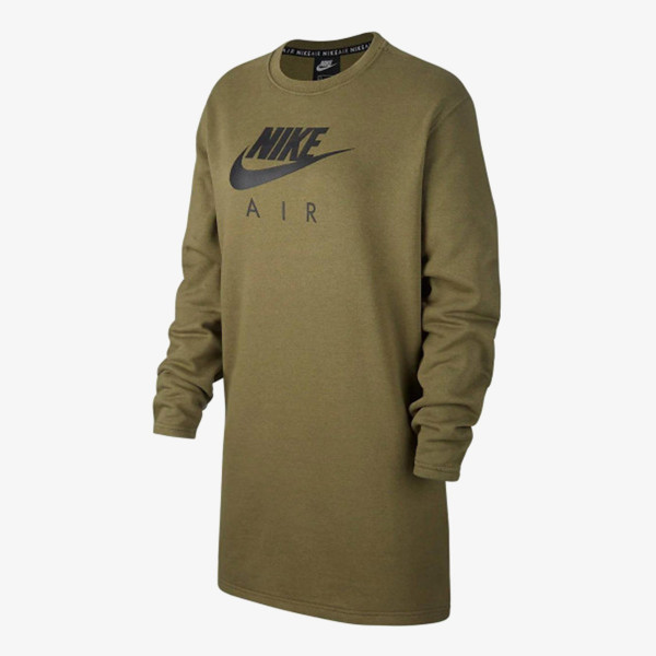 nike w nsw air crew dress bb flc