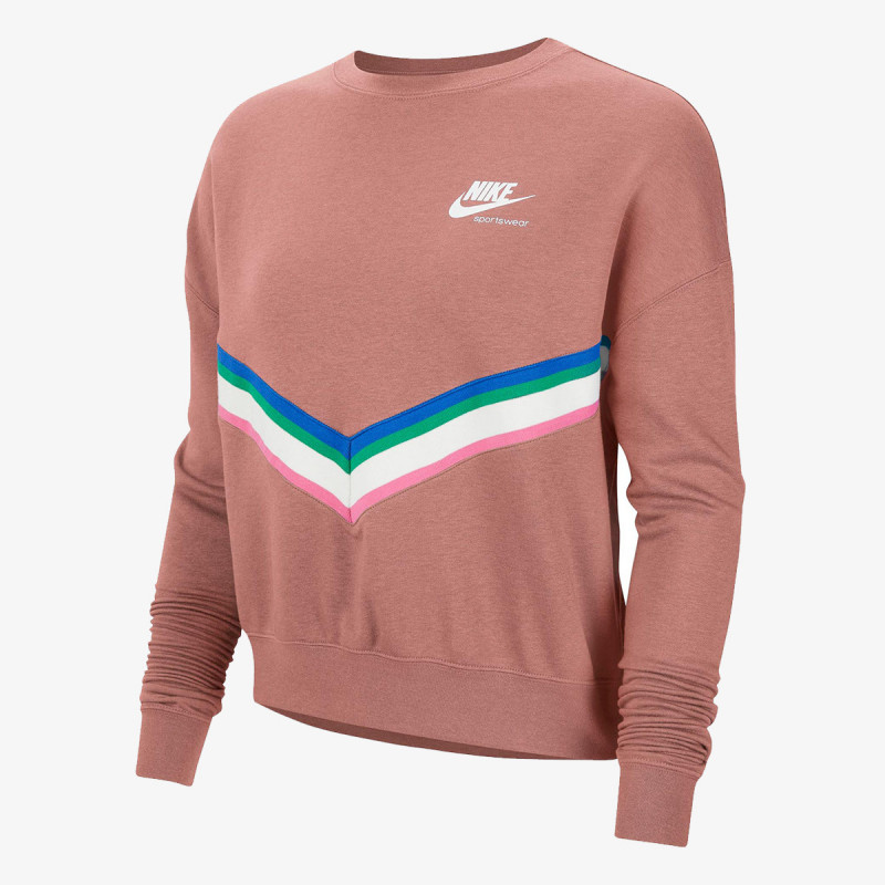 Nike W NSW HRTG CREW FLC 