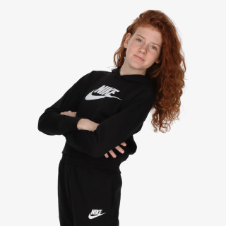 Nike G NSW CLUB FT CROP HOODIE HBR 