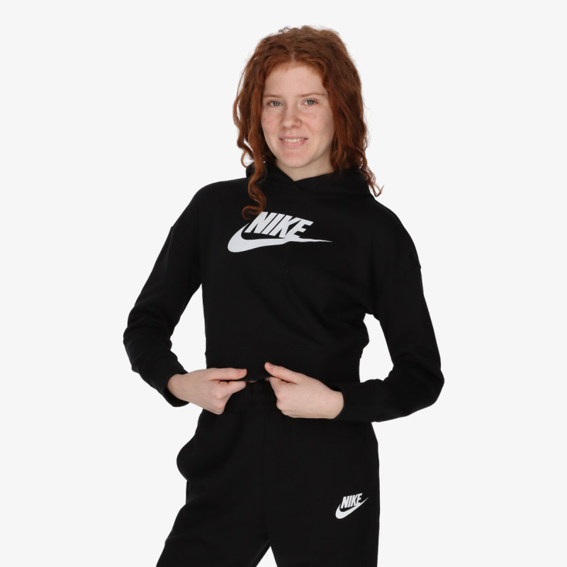 Nike G NSW CLUB FT CROP HOODIE HBR 