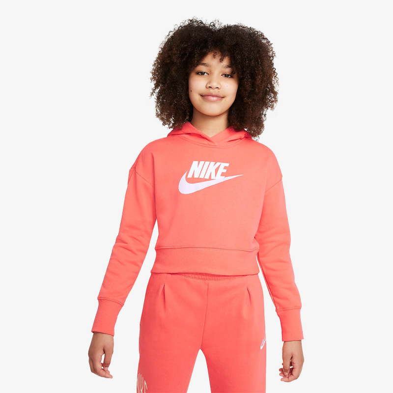 Nike G NSW CLUB FT CROP HOODIE HBR 