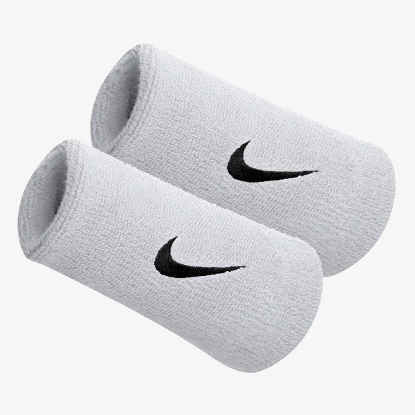 NIKE SWOOSH DOUBLEWIDE WRISTBANDS 2 PK L 