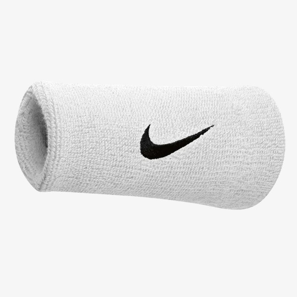 NIKE SWOOSH DOUBLEWIDE WRISTBANDS 2 PK L 